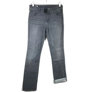 True Religion Cora Straight Leg Gray Jean Distress